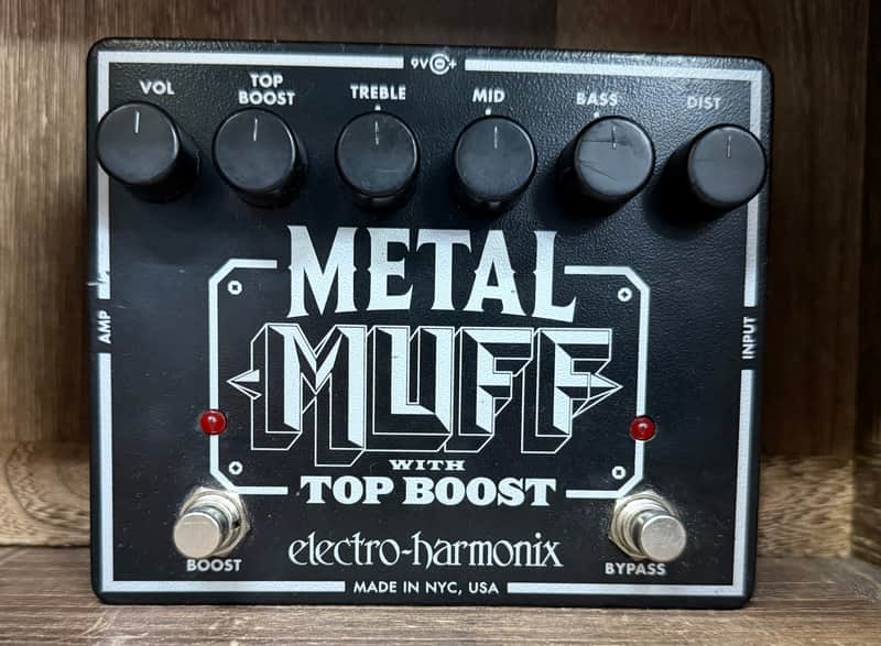 Electro-Harmonix Metal Muff Distortion with Top Boost 2006 - Present - Black image 1