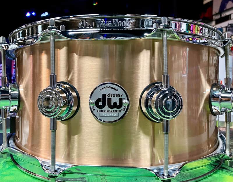 DW Collectors Brushed Bronze 6.5 x 14 Snare image 1