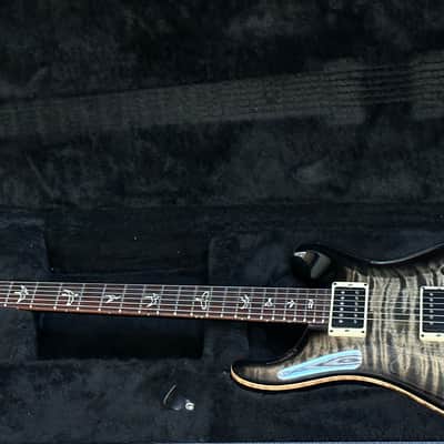 PRS Paul Reed Smith P22 Piezo & Stunning Greyblack Flametop Acoustic Tones image 5