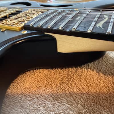 Ibanez Pia Onyx Black with matching DiMarzio Strap (2024) image 8
