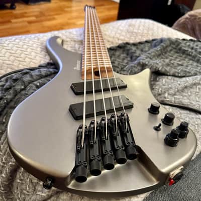 Ibanez EHB1005SMS-MGM Bass Workshop 2021 - Present - Metallic Gray Matte image 2