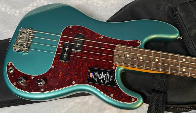 NEW ! Fender American Professional Classic Precision Bass Faded Sherwood Green Metallic - 8.9lbs - Authorized Dealer - G05762 image 1