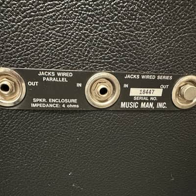Music Man Cabinet 210RH 2x10 Neodym Ernie Ball 2010 - Black image 6