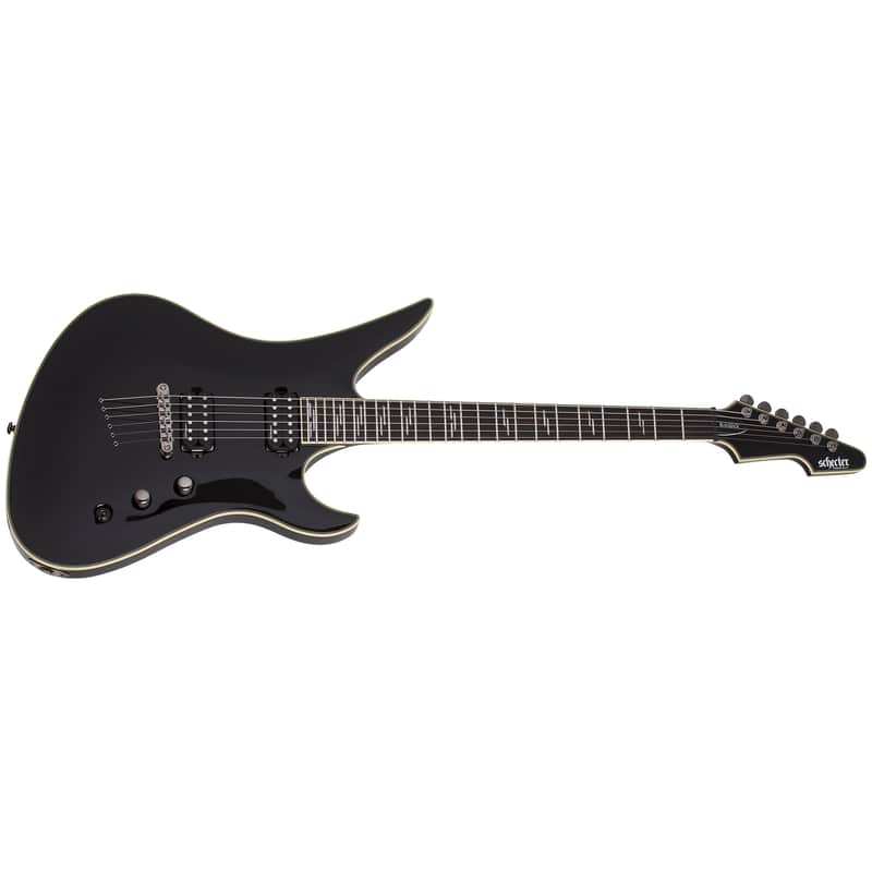 Schecter Avenger Blackjack Gloss Black + Free Bag -Electric Guitar - Brand New image 1