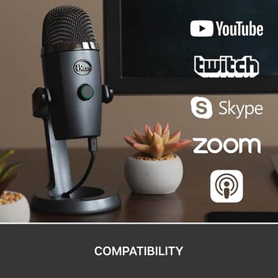 Blue Microphones Yeti Nano USB Condenser Microphone - Shadow Gray image 3