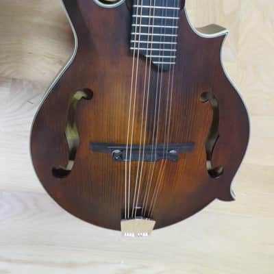 Eastman MD315 F model mandolin with gig bag  2018 satin brown image 9
