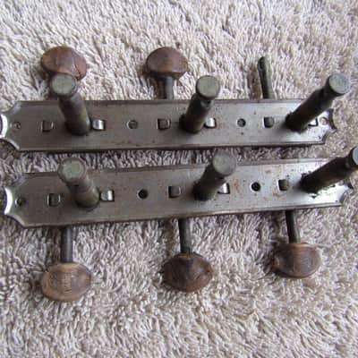Kluson Deluxe No Line 3 On A Strip Tuners Vintage 1950's Needs New Buttons Fits Les Paul Jr & Others image 2