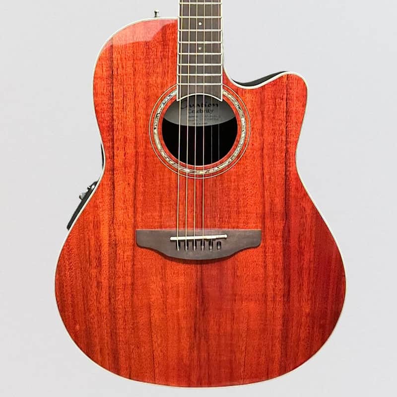Ovation CS24P-PKOA Celebrity Series Traditional Plus Mid-Depth Acoustic-Electric Guitar - Koa image 1