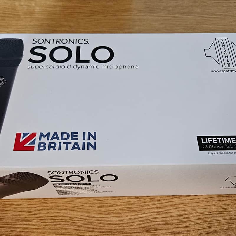 2017 – Present Sontronics Solo Supercardioid Dynamic Microphon…