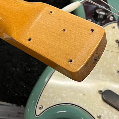 1965 Fender Mustang Guitar with Rosewood Fretboard - Blue image 21