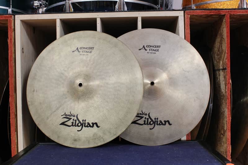 Zildjian 16" A Concert Stage Cymbal Pair 1707/1708g image 1