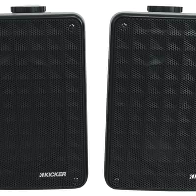 8 Kicker KB6 6.5" Black Indoor/Outdoor Home Theater Speakers+Multi-Zone Receiver image 7