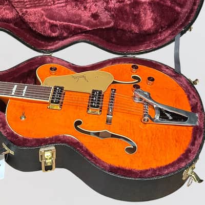 Gretsch G6120DE Duane Eddy Hollow Body Bigsby MIJ Electric Guitar - Desert Sunrise Lacquer image 11