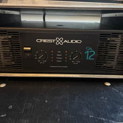 Crest Audio CA12 2200-Watt Power Amplifier 2000s - Black image 3