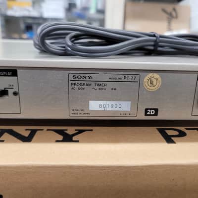Sony PT-77 Program Timer Silver | Reverb