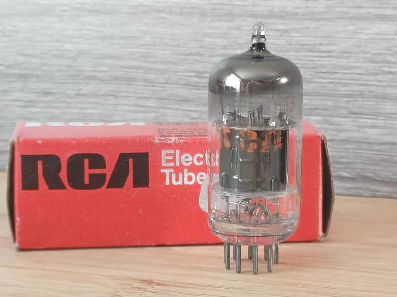 Pefect NOS NIB RCA 5751 BLACK PLATE made in USA special 12ax7 ecc83 XTRA STRONG balanced, great for Fender. image 1