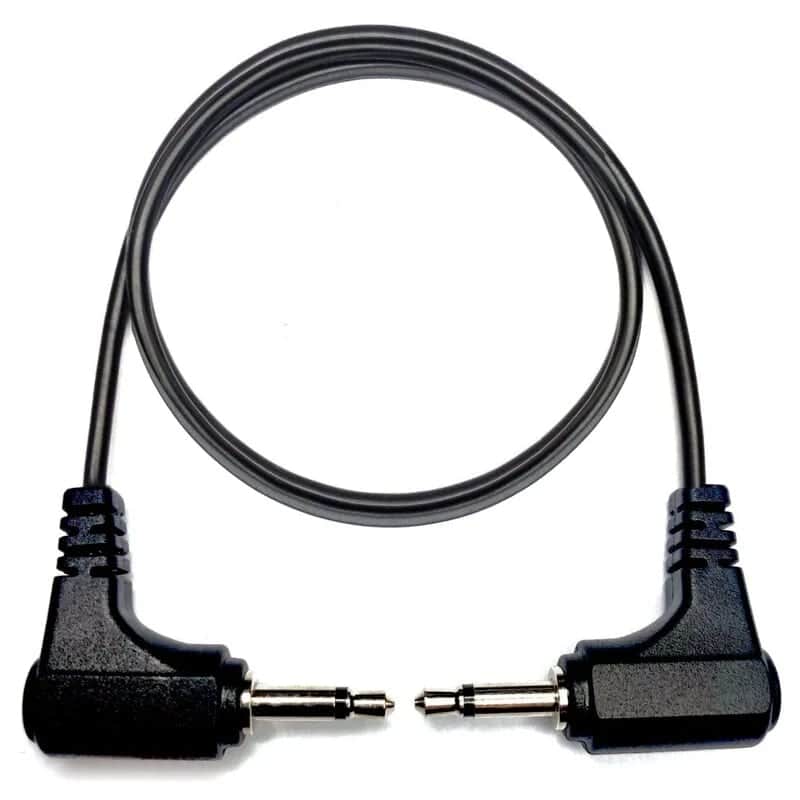 Tendrils - Stakkas Right Angle Euro Patch Cable (30cm Black) image 1