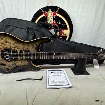 Ibanez Premium Line S Series saber S1070PBZ S1070 pbz 1070 Guitar with Gig Bag 2023 - Charcoal Black Burst image 1