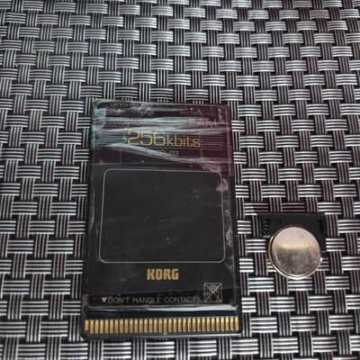 KORG MCR-03 Memory RAM Card 256kb USED 707 WAVESTATION AD SR EX M1 M1R M1RES M1 PLUS T1 T2 T3 A1 A2 A3 DS-08