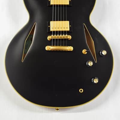 Epiphone Emily Wolfe Sheraton Stealth Semi-Hollow [DEMO] 2022 - Black Aged Gloss image 3