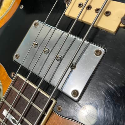 Ibanez 2615B Artist Series Double Cutaway 4-String Bass 1970s - Natural Mahogany image 7