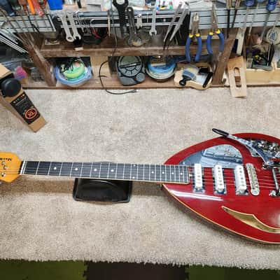 Vox Mark VI Acoustic Teardrop 1966 - Red image 8