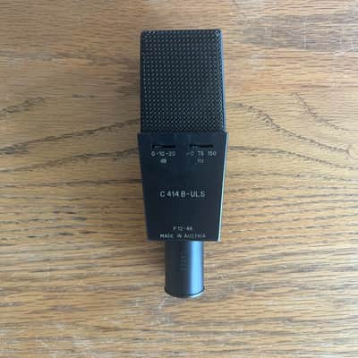 AKG C414 B ULS Large Diaphragm Multipattern Condenser Microphone 1990s - Black image 2