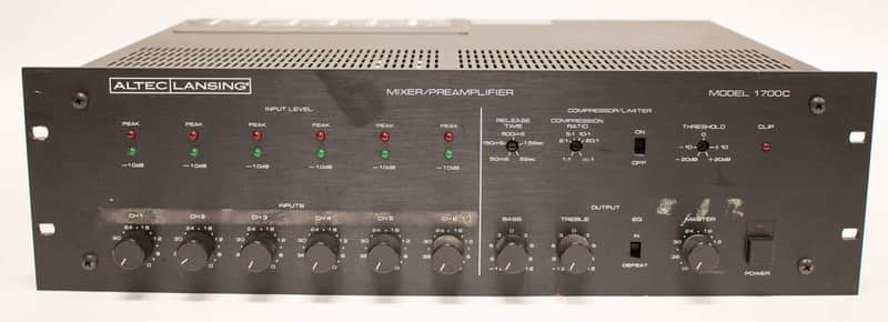 Altec Lansing 1700C 6-Channel Mixer Preamplifier with Compressor