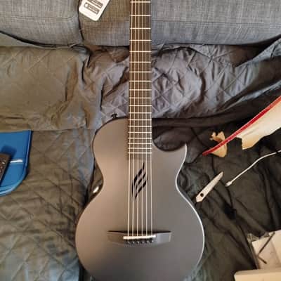 NOVA GO SP1 Carbon Fiber Travel Guitar - 35" Acoustic Electric - Black image 6