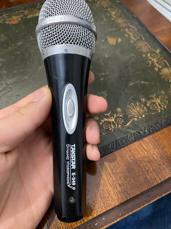 Takstar E-340 Dynamic Vocal Microphone with On/Off Switch Mid 2010's - Black image 1