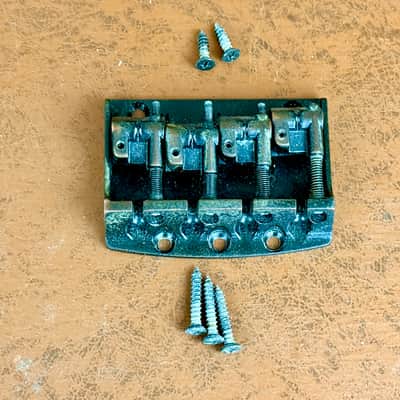 1980's Ibanez Accu-Cast BII Bass Guitar Bridge from RB-850 Roadstar II Black image 1