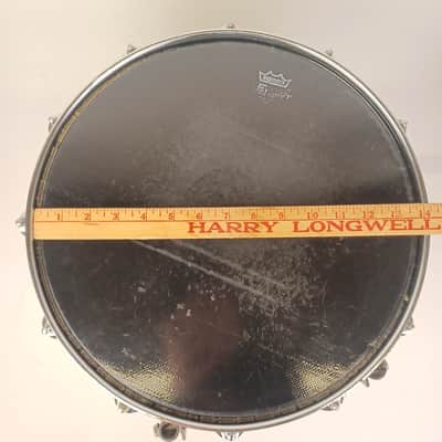 Ludwig 12x14" Brushed Gold Challenger ST Plus Snare Drum Vintage 1984 Marching image 18
