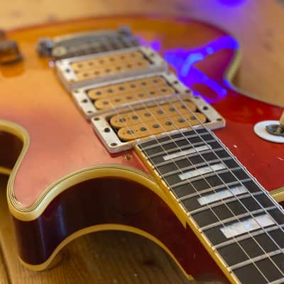 Burny Single Cutaway Custom RLC-75 AF 3 Pickup w/ Original Case 1990's Sunburst Ace Frehley image 11
