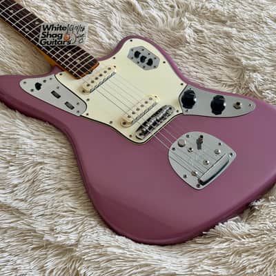 1965 Fender Jaguar Burgundy Mist Electric Guitar image 2