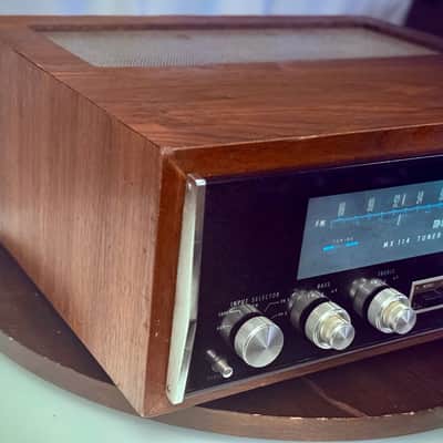 πΆβ¨ McIntosh MX114 FM Stereo Tuner Preamplifier w/ Original Walnut Cabinet β Serviced, Excellent Glass, Tested Working image 5