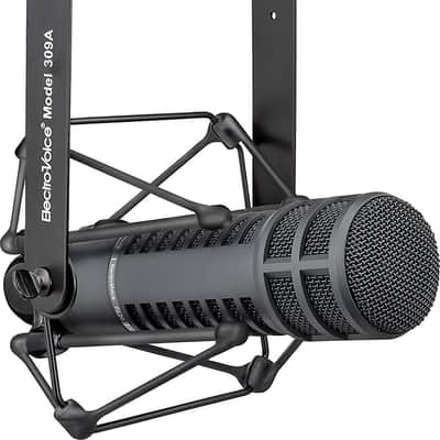 Electro-Voice RE20-BLACK Dynamic Broadcast Announcer Microphone for Podcasting, Sound Engineering, and Music Production (Black) (Shock-mount not included) image 3