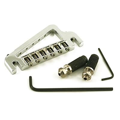 Hipshot 43100C Baby Grand 6-String Fixed Gibson Electric Guitar Bridge - CHROME image 1