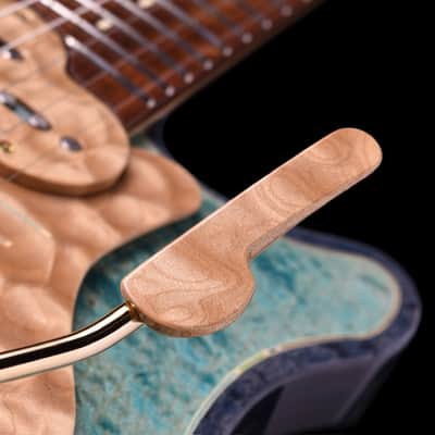 Jersey Girl Homemade Guitars Tapa-Verblet - 2025 - Holographic Blue - 25+ Year Old Carved-Maple Top. NEW, (Authorized Dealer) image 5