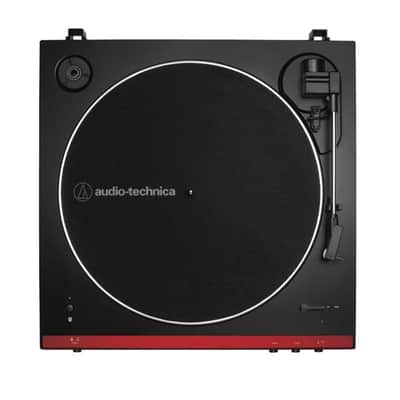 Audio-Technica #AT-LP60XBT-RD - Fully Automatic Wireless Belt-Drive Turntable, Red image 2