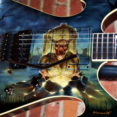 (Video Demo) Jackson USA Custom Shop Extreme Masterbuilt Special Shape 2009 Demon Graphic image 6