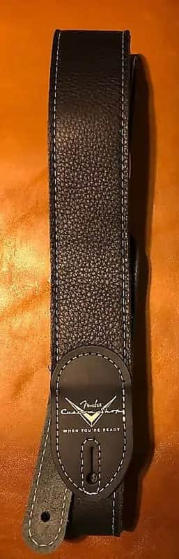 Fender Fender Custom Shop Guitar/Bass Strap 2020 - Black image 1