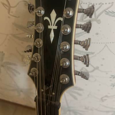 Hagstrom VIDLX12-WCT Viking Deluxe 12-String 2010s - Wild Cherry Transparent image 4
