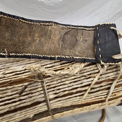 20" Hand-Made Nigerian "Talking Drum" (C020-9) image 9