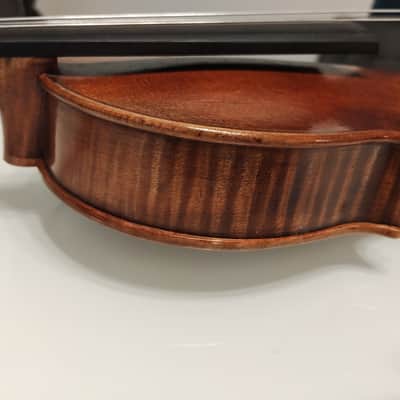 Alessandro Bertoli 4/4 Full size violin 2018 plus g Werner pernambuco bow and old case image 13