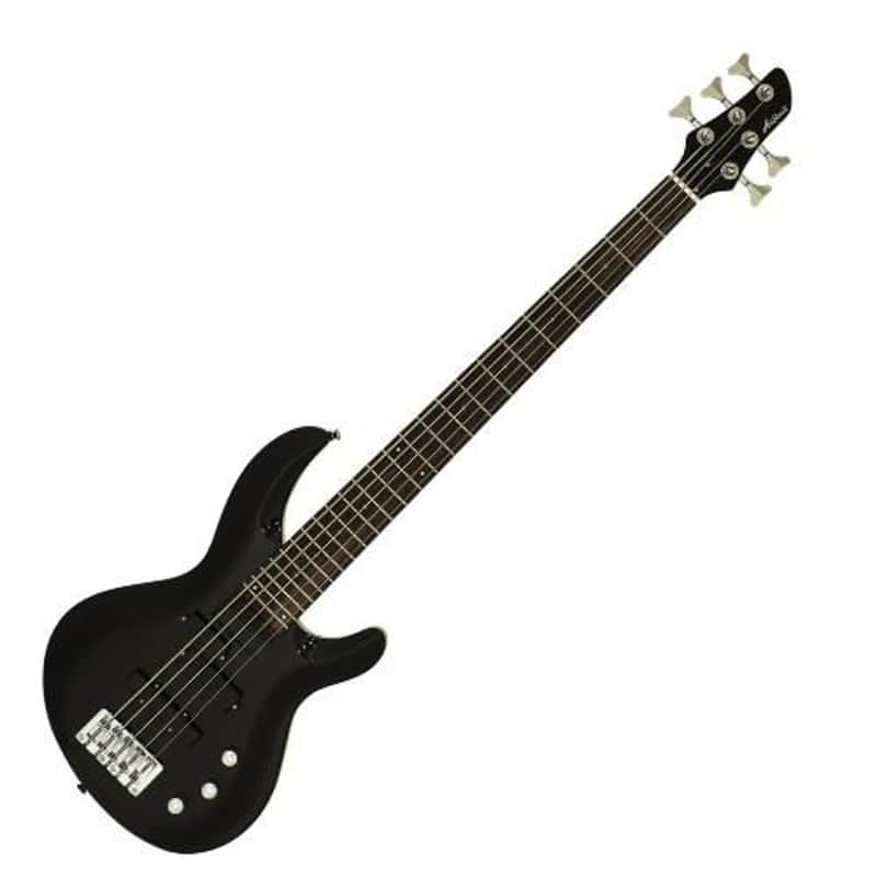 Aria IGB-STD/5-MBK IGB Series Carved Top Basswood Body Maple Neck 5-String Electric Bass Guitar image 1