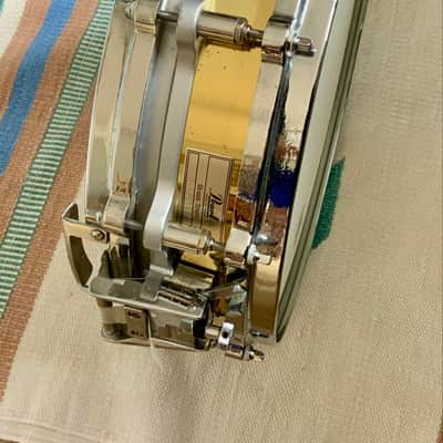 Pearl  Pearl 14’’x 3.5’’ free floating brass shell…piccolo brass snare drum 1997 image 7
