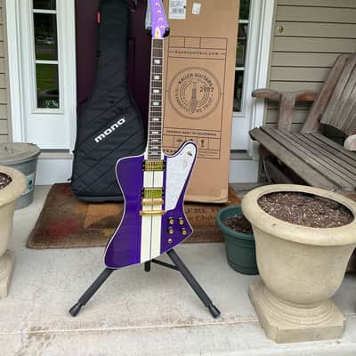 Kauer Banshee - Deep Purple Flake with White Racing Stripes image 1