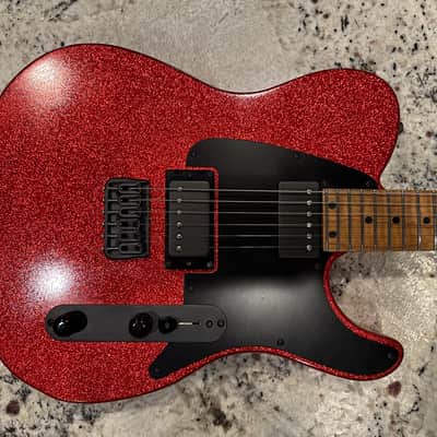 LsL Instruments T Bone 24 Fret - Brilliant Fire Sparkle - Matching Headstock image 1