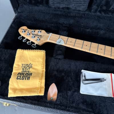 1992 Ernie Ball Music Man Silouette MN black HSH USA orig Case image 17