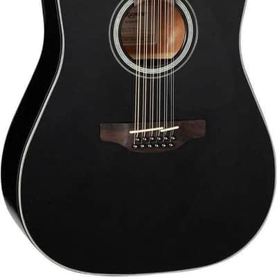 Takamine G Series GD30CE-12 Dreadnought 12-String Acoustic-Electric Guitar Black image 5